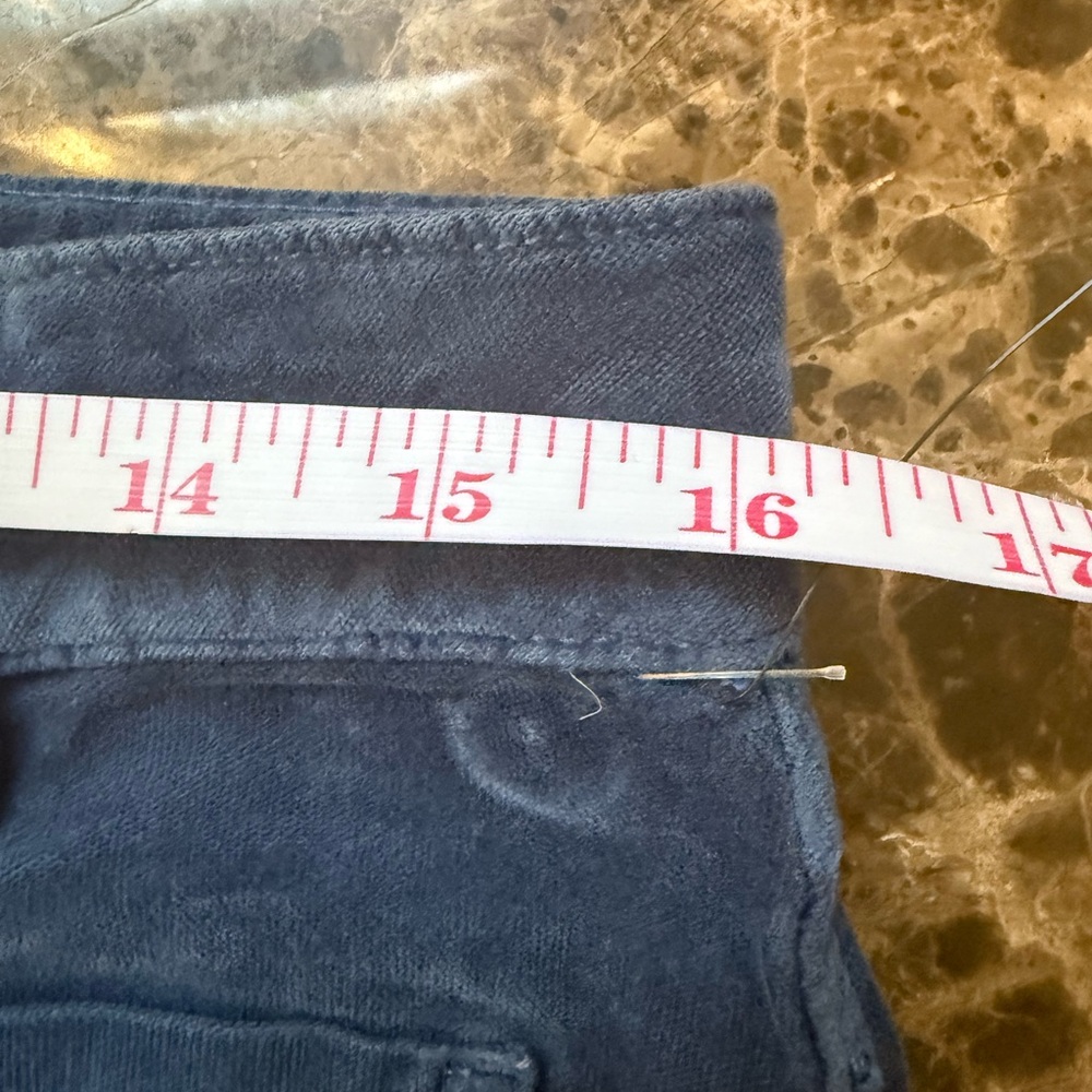 Free People We The Free Jayde Cord High Rise Moody Blue Pants Size 12 - Picture 4 of 11